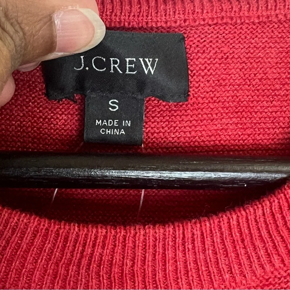 NWT J. Crew Men’s Cotton Crewneck Sweater in Garter Stitch